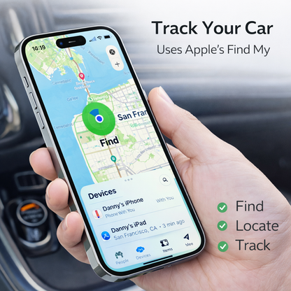 Car GPS Charger and Tracker Compatible with Apple Find My